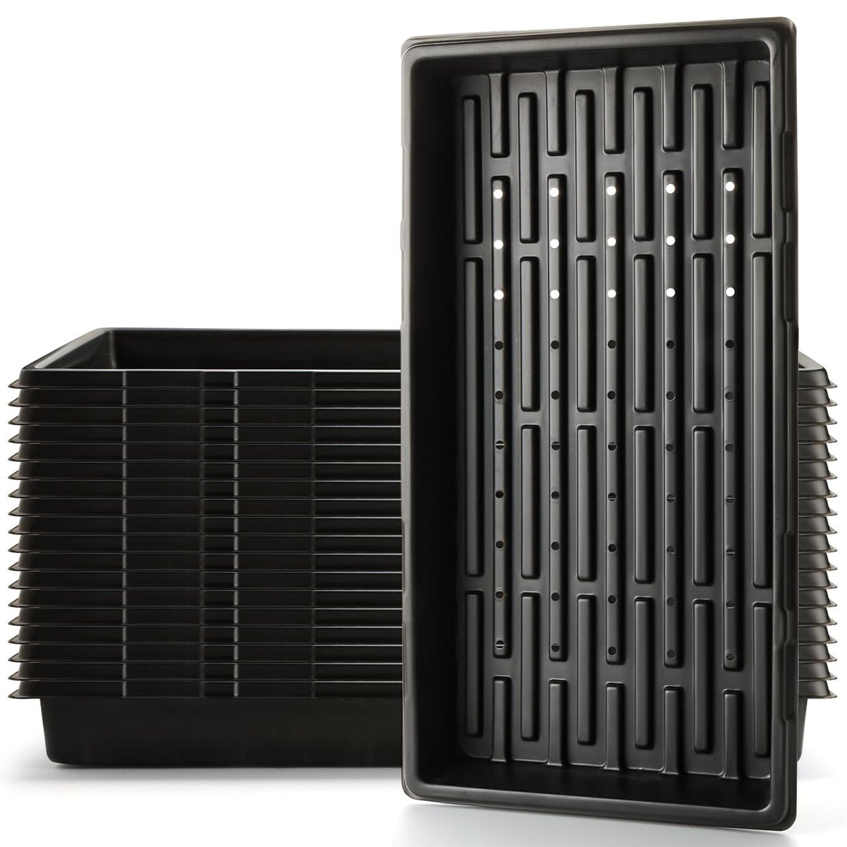 RooTrimmer 1020 seedling tray with holes for efficient drainage and healthy germination.