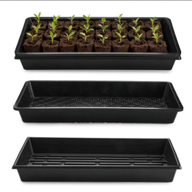 RooTrimmer 1020 tray with 20x10 dimensions fits standard shelving for compact setups.