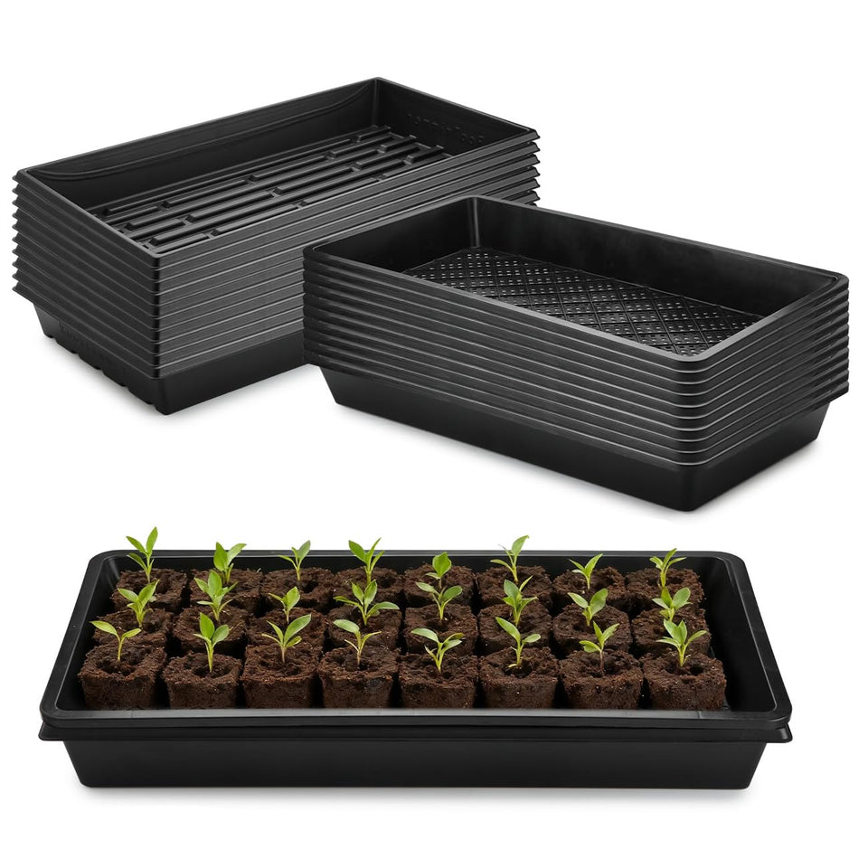 RooTrimmer 1020 mesh-bottom tray enhances drainage for healthy microgreens.