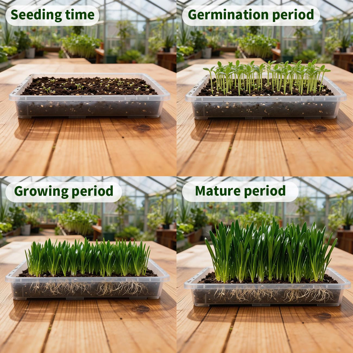 RooTrimmer 1020 trays stackable design saves space between crops
