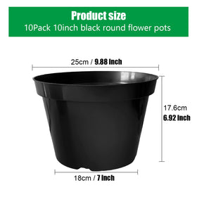 RooTrimmer 10 inch pot suited for herbs, mint, and small flowers