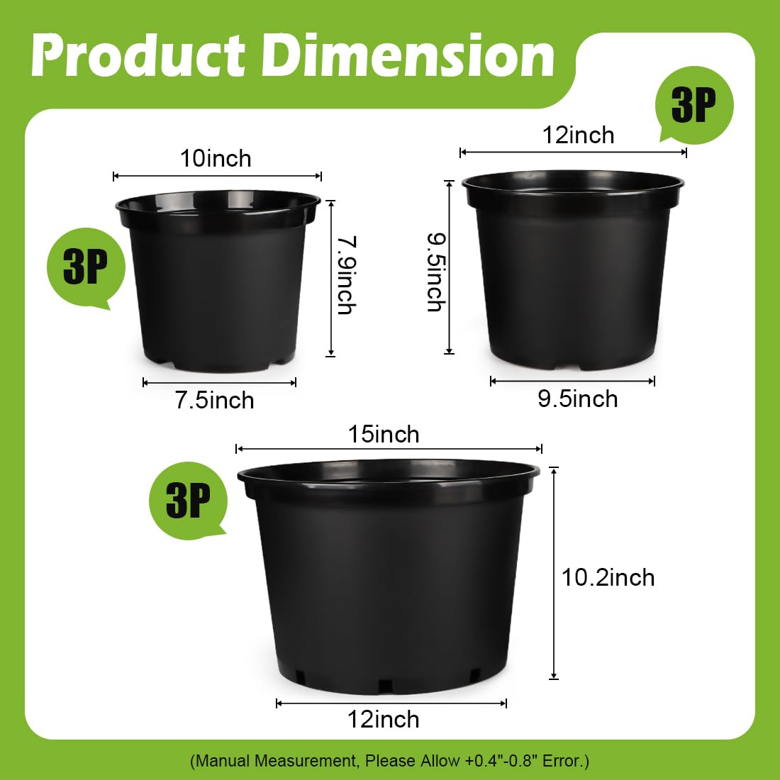 RooTrimmer 12-inch nursery pot supports larger plants for outdoor setups