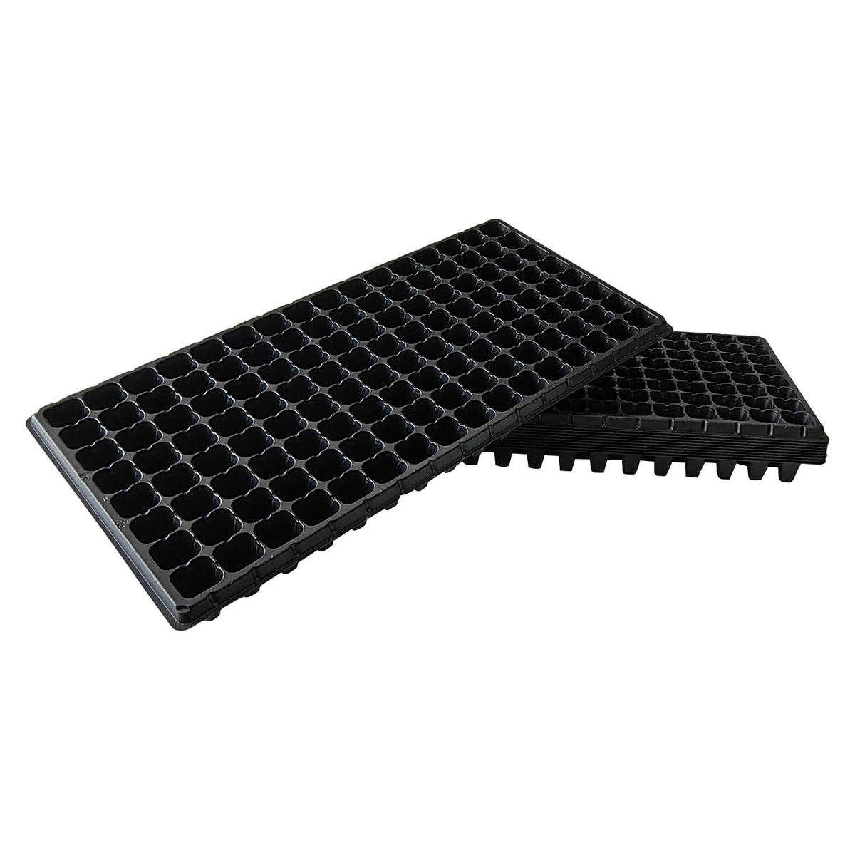 RooTrimmer 128-cell seed-starting tray with durable plastic for long-term reuse.