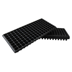 RooTrimmer 128-cell seed-starting tray with durable plastic for long-term reuse.