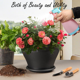 RooTrimmer 12-Inch pot shown in cozy living room decor