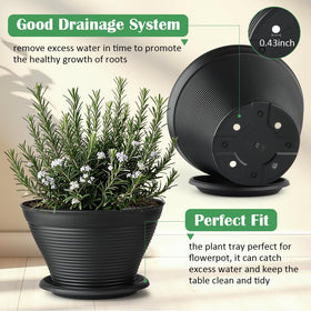 RooTrimmer 12-Inch pot top view showing wide mouth for root space