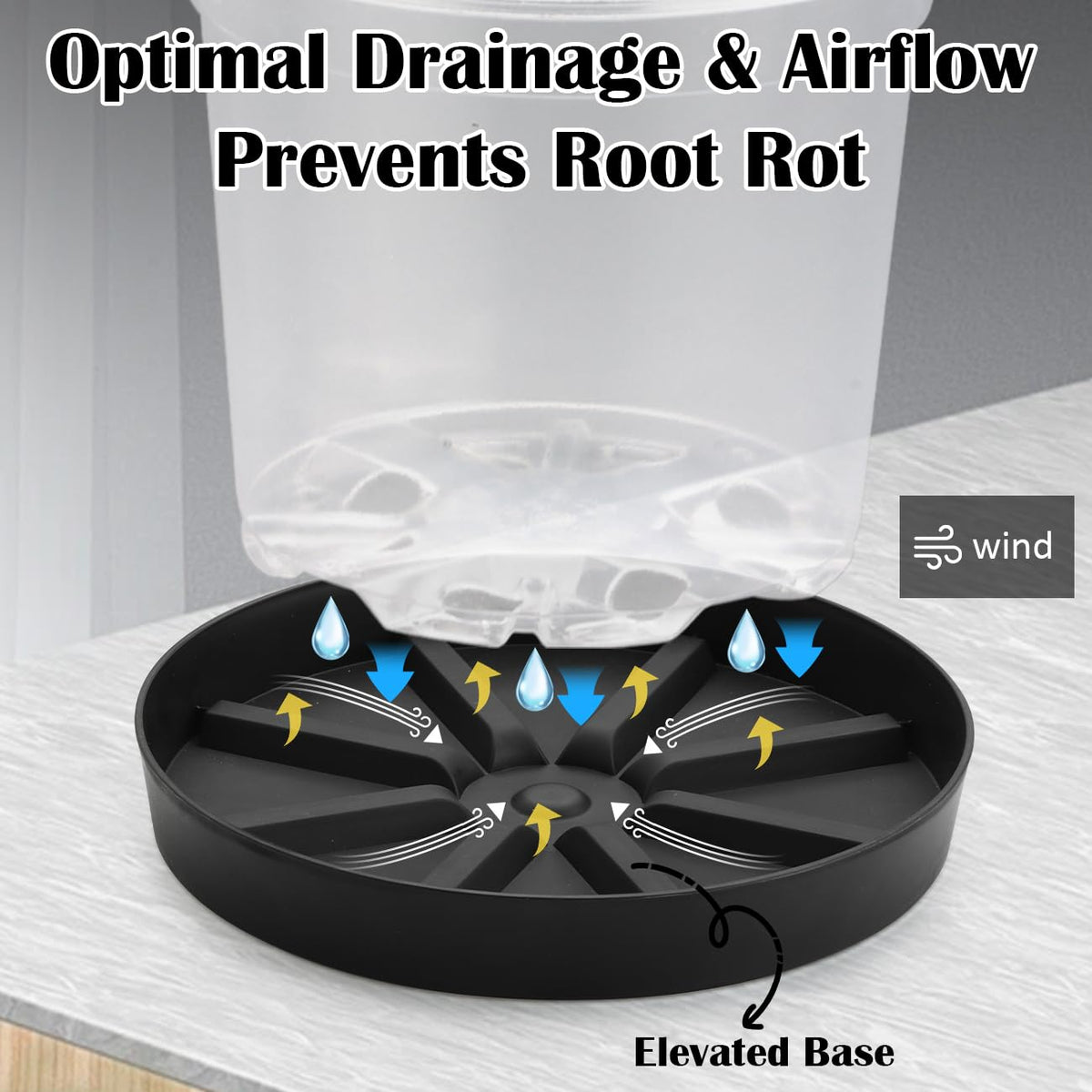 RooTrimmer 2mm-thick PP material resists cracking and fading for longevity.