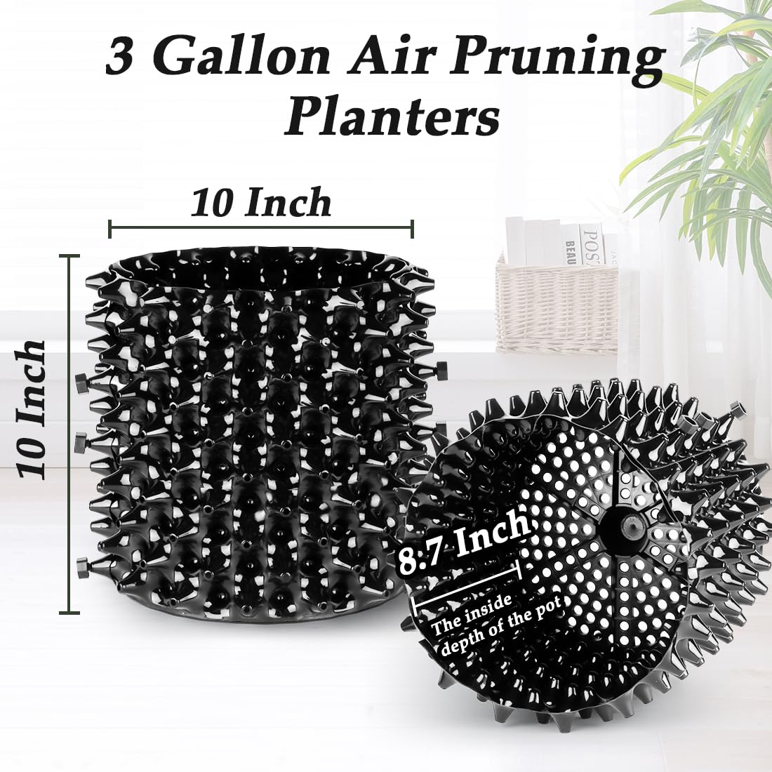 RooTrimmer 3Gallon material closeup shows hard-wearing plastic