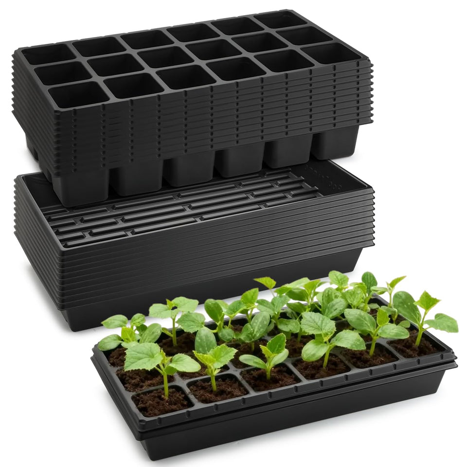 RooTrimmer 3in square pots closeup highlights durable construction for seedling starter