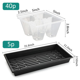 RooTrimmer 4-cell seed starter tray showing individual compartments for strong root growth.