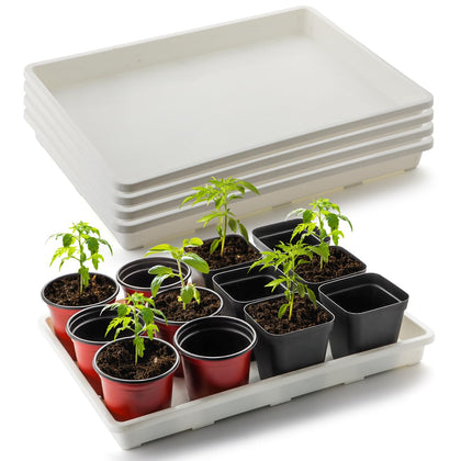 RooTrimmer 5-pack nursery pot tray for organized seed starting and easy pot transport.