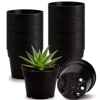 RooTrimmer 6-inch nursery pot, top view, sturdy for indoor and outdoor planting.