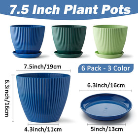RooTrimmer light green pot with textured finish brightening kitchens and patios.