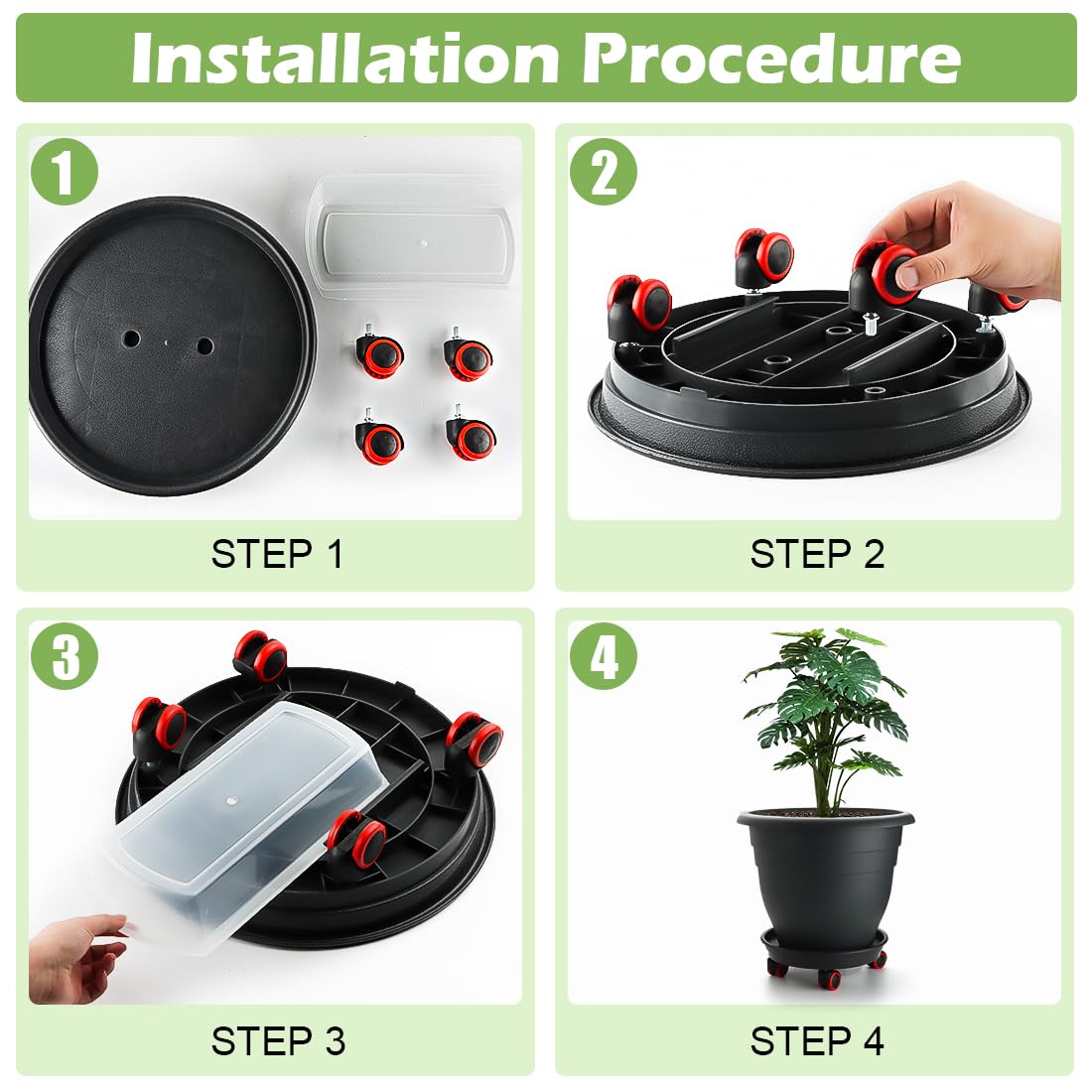 RooTrimmer black modern design suits indoor and outdoor spaces.