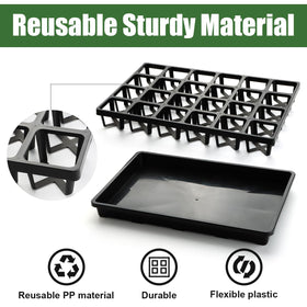 RooTrimmer BPA-free seedling trays ensure safe handling.