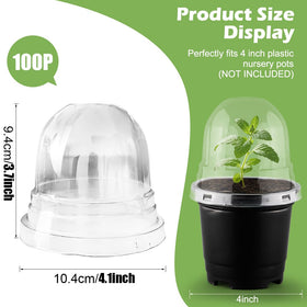 RooTrimmer clear dome allows light transmission for reliable germination