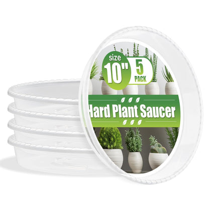 RooTrimmer clear 10-inch plant saucer to monitor water levels easily.