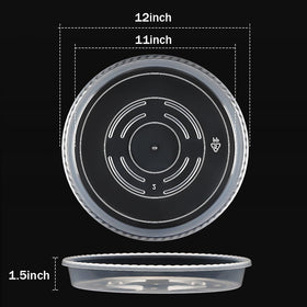 RooTrimmer clear water catch tray 12-inch protects floors while watching moisture