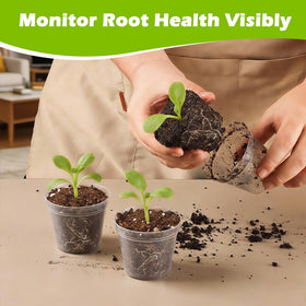 RooTrimmer compact set for moving multiple seedlings easily