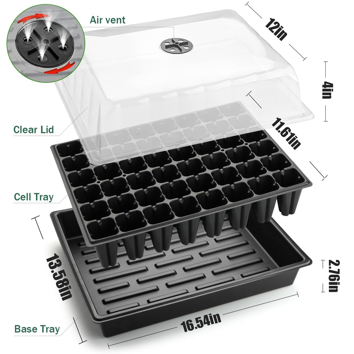 RooTrimmer compact tray footprint fits small spaces in your workspace