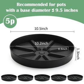 RooTrimmer deep-water catch saucer holds overflow, protecting floors and furniture.