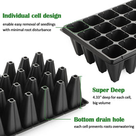 RooTrimmer drainage holes prevent overwatering with even moisture distribution.