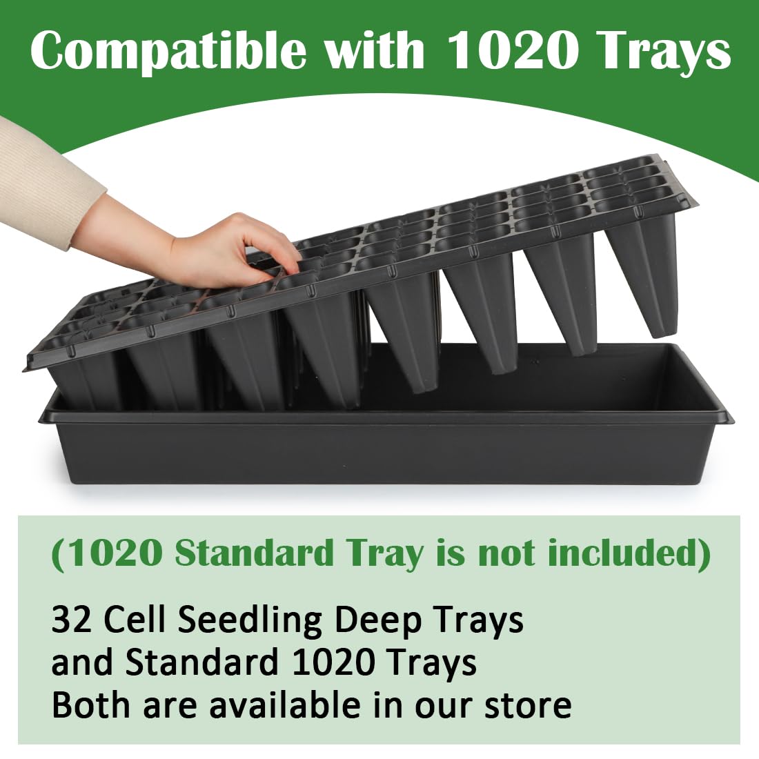 RooTrimmer versatile trays support flowers, vegetables, and herbs.