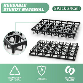 RooTrimmer five-pack pot tray showing organized tray assembly
