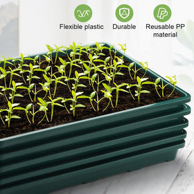 Flat, leak-free design eases moving pots with the carry tray.