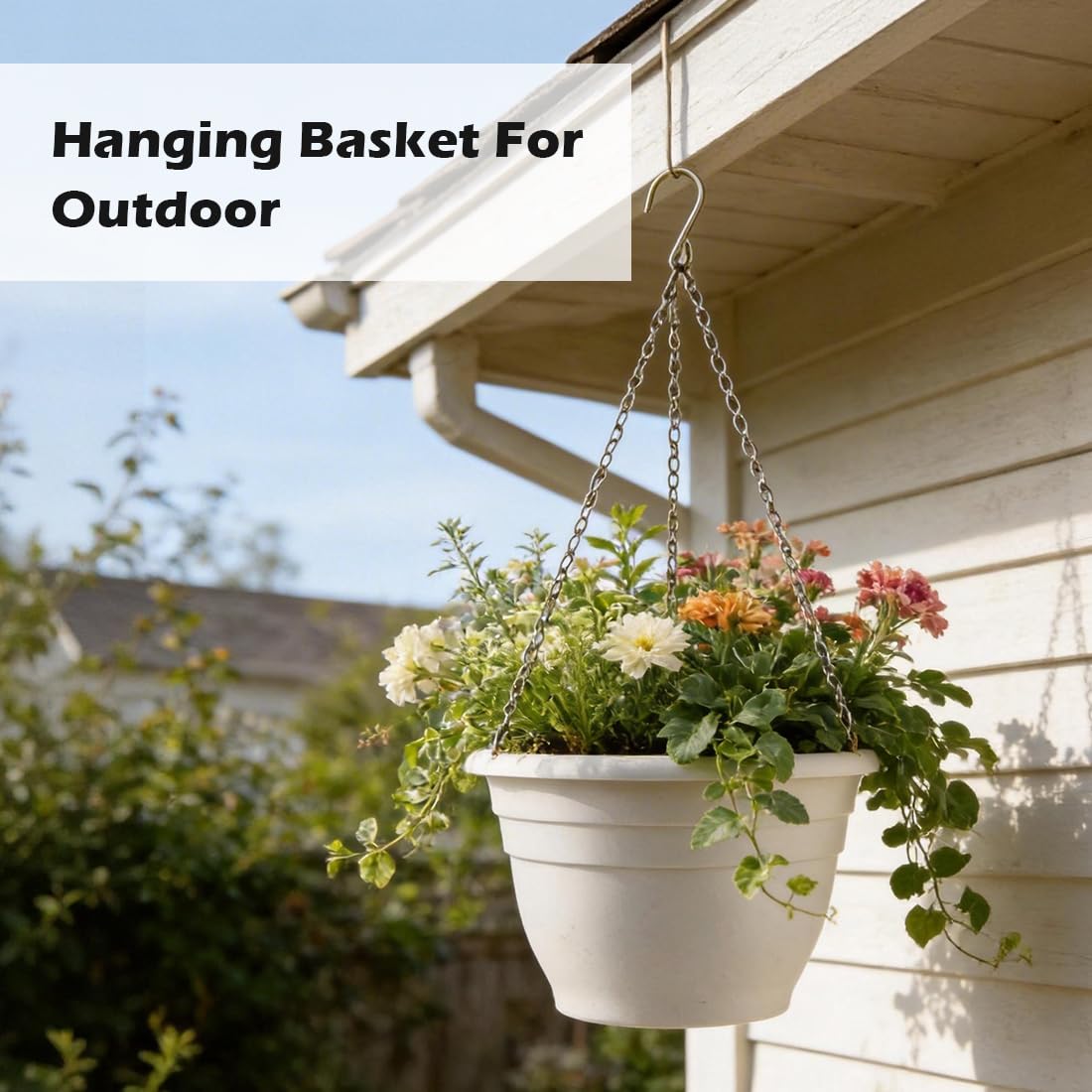 RooTrimmer hanging planter chain included for quick, sturdy hanging