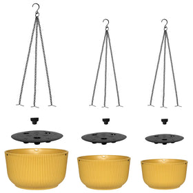 RooTrimmer durable plastic walls and metal chains stand up to outdoor use.