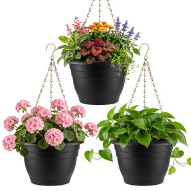 RooTrimmer 11-inch hanging planter trio for flexible indoor-outdoor display