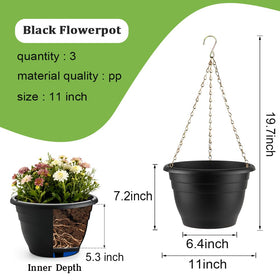 RooTrimmer black woven design enhances decor while supporting plant health