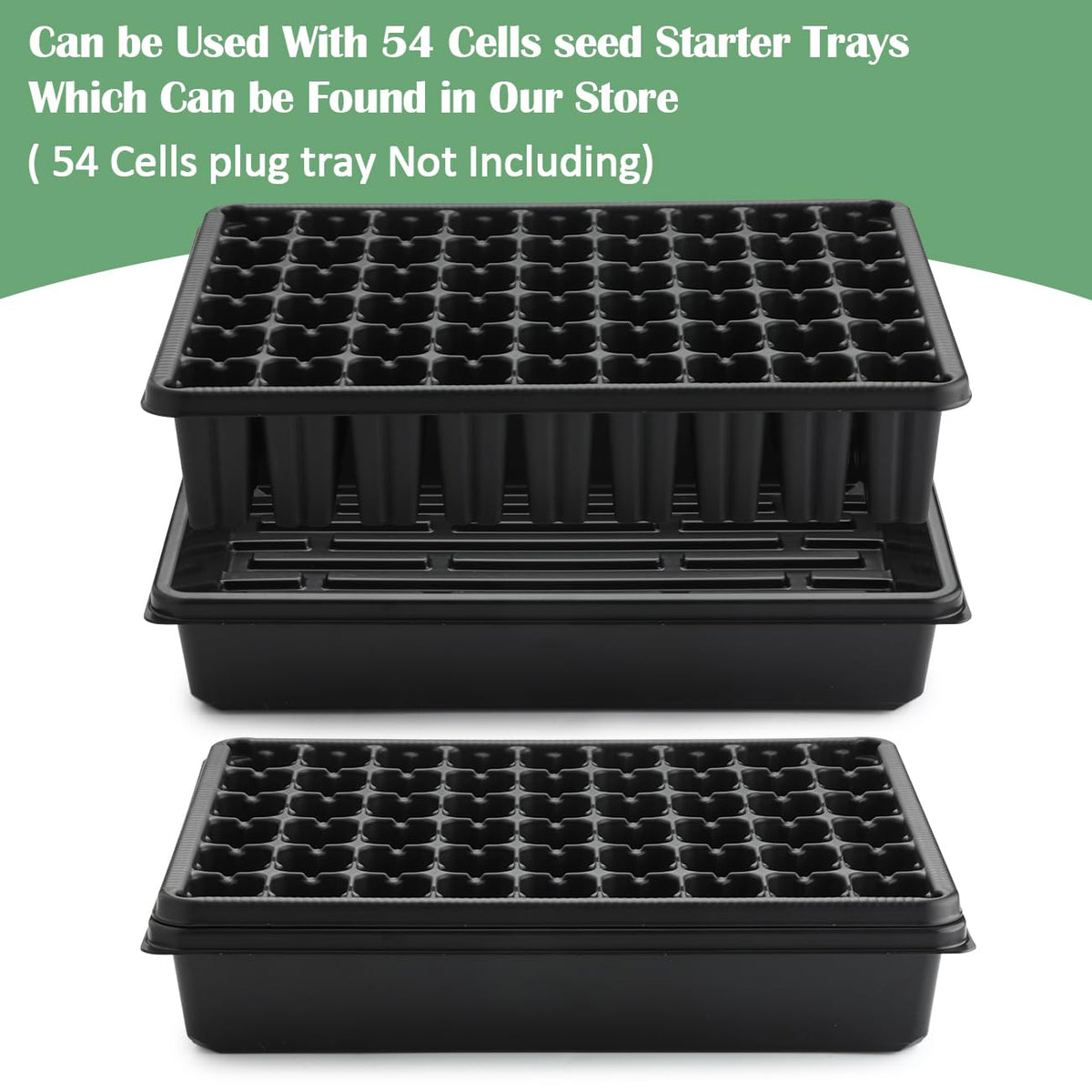 RooTrimmer heavy-duty PS tray remains rigid when filled with soil.