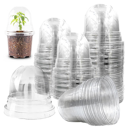 RooTrimmer humidity dome for 4-inch pots supports even moisture and light for seedlings
