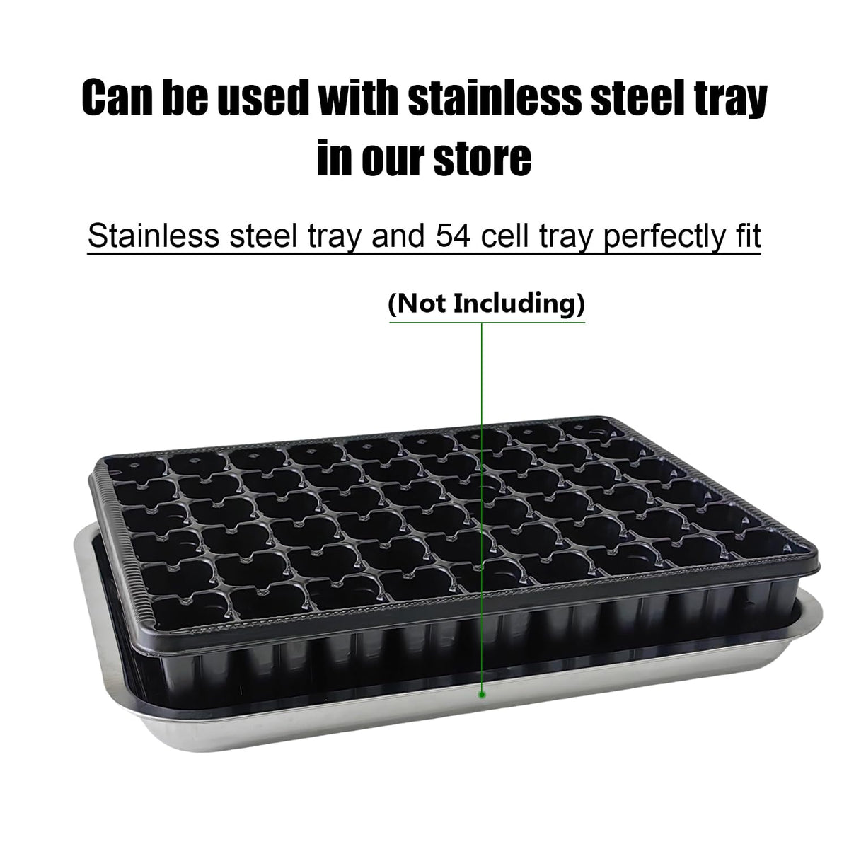 RooTrimmer hydroponic setup-friendly tray supports varied seed types