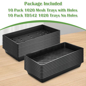 RooTrimmer hydroponic seed-start tray works with various setups.