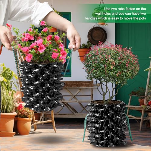 RooTrimmer included garden gloves protect hands during setup