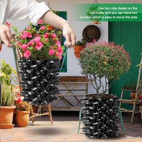 RooTrimmer included garden gloves protect hands during setup