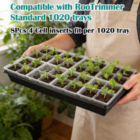 RooTrimmer trays feature large drainage holes to prevent over-watering.