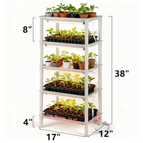 RooTrimmer 24-hour timer LED grow light provides consistent light cycles