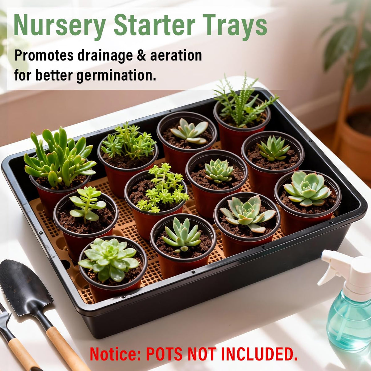 RooTrimmer lightweight durable trays designed for easy lifting and set-up.