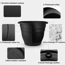 RooTrimmer lightweight plastic planter for easy repositioning around the home.