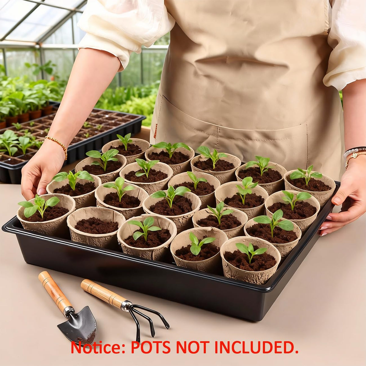 RooTrimmer-microgreens-tray-use versatile for indoor herb and greens cultures.
