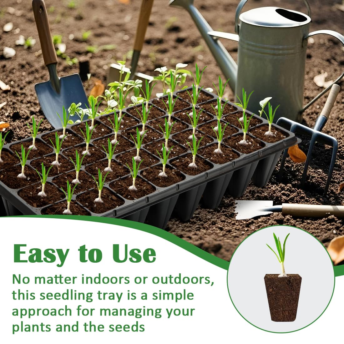 RooTrimmer 1mm-thick durable plastic withstands repeated use.