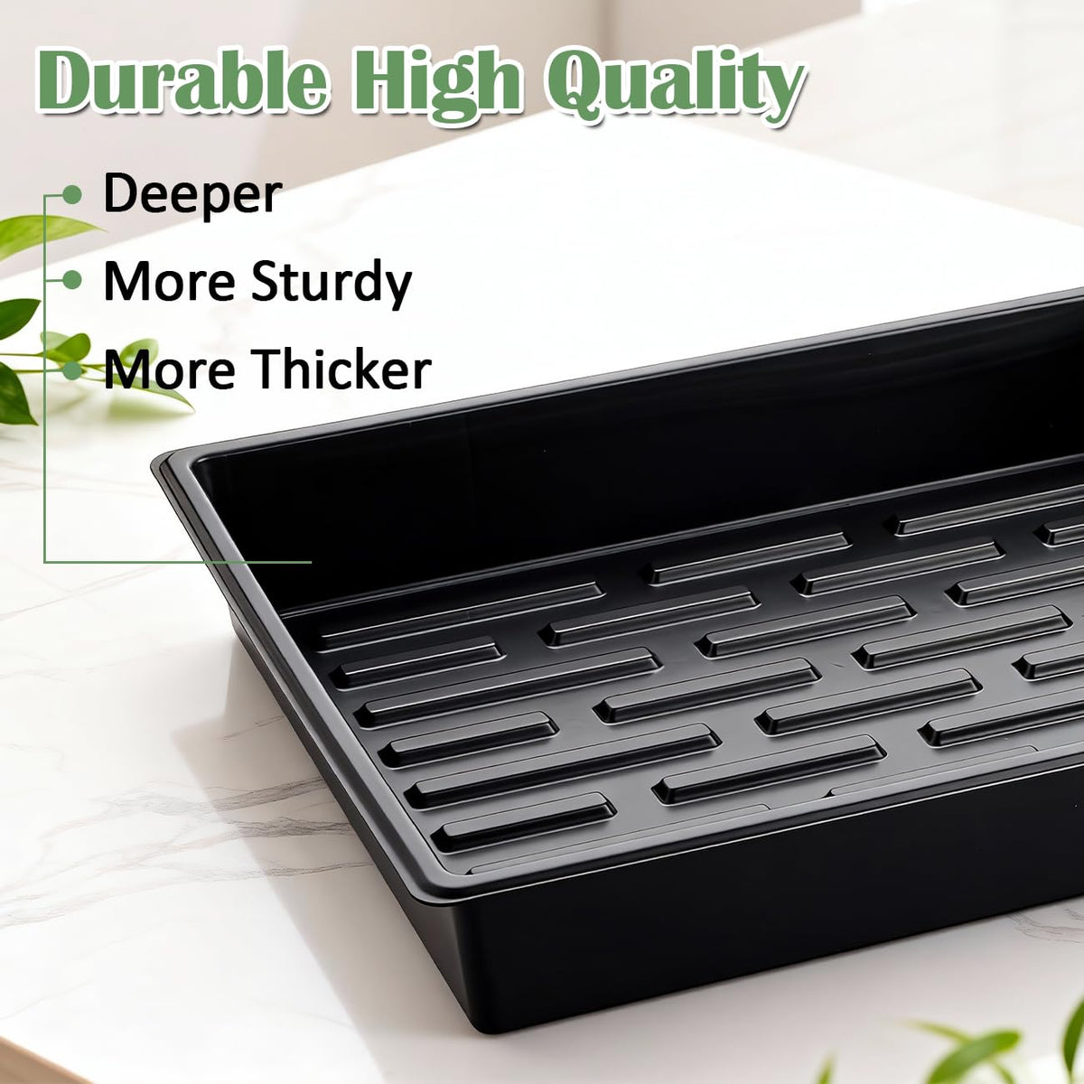 RooTrimmer-no-drainage-trays help keep soil and water contained.