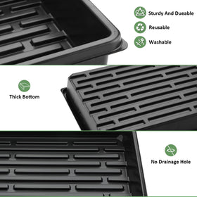 RooTrimmer no-holes base prevents leakage for clean indoor growing.