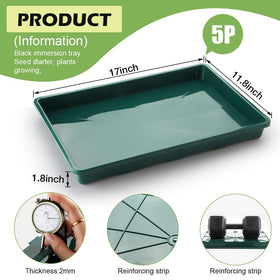 RooTrimmer green nursery trays show BPA-free plastic for safe seedlings.