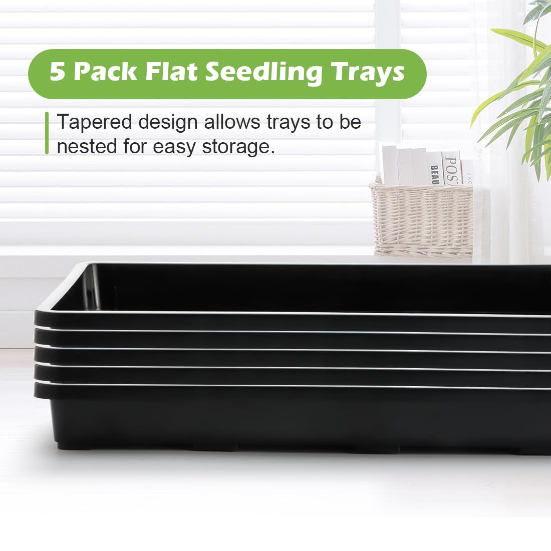 RooTrimmer pots with drainage holes support watering and root health.