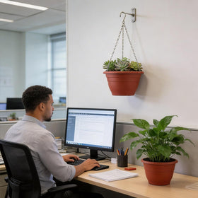 RooTrimmer PP plastic planters are non-toxic and heat resistant for herbs and succulents